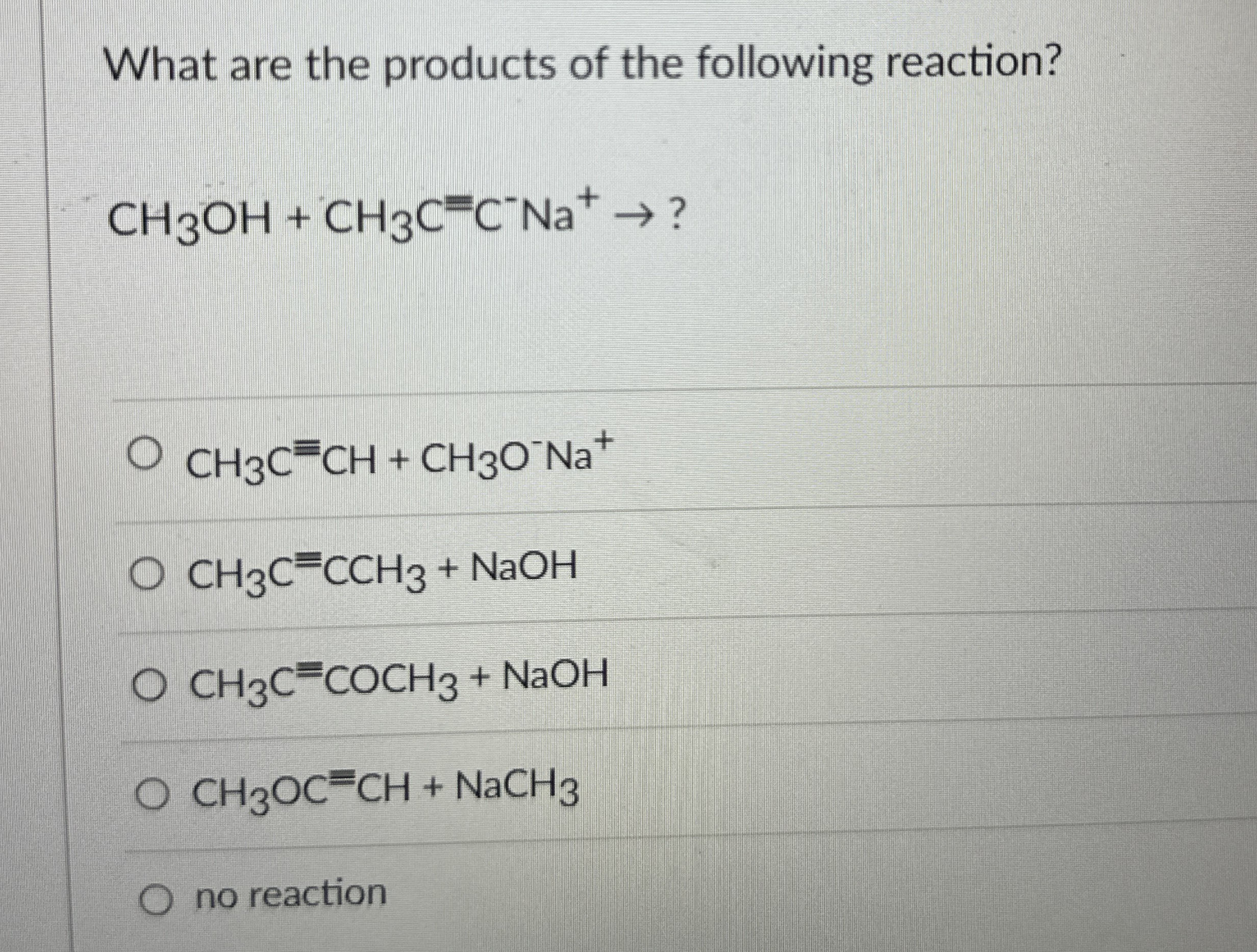 Solved What are the products of the following | Chegg.com