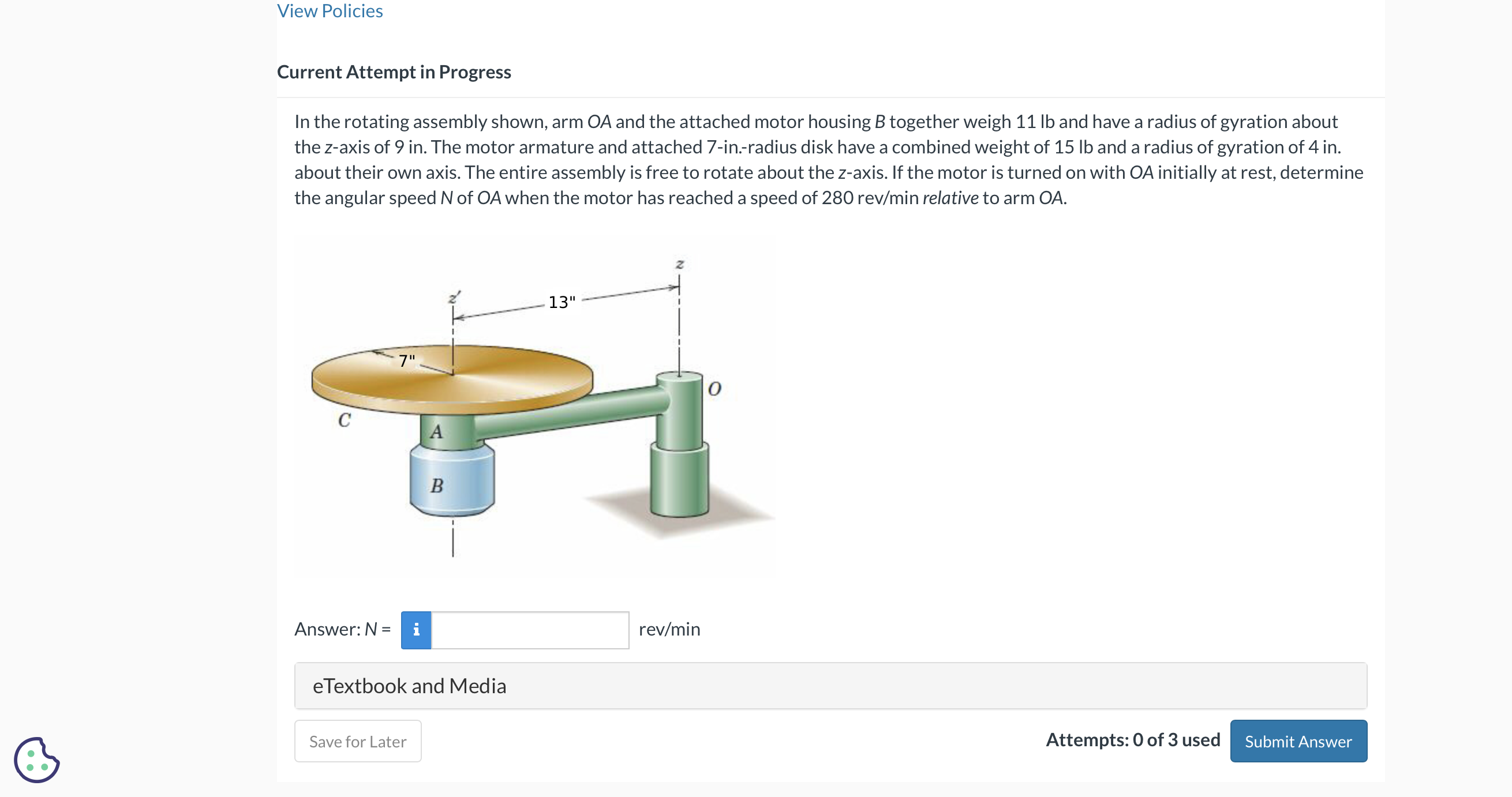 Rotating Assembly Example Solved Current Attempt in ProgressIn the rotating assembly | Chegg.com
