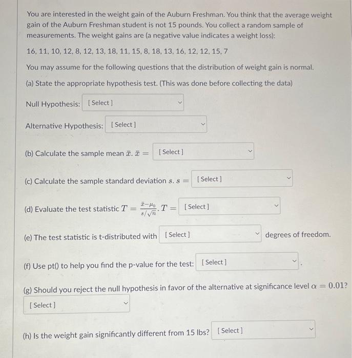 Solved (b) Calculate the sample mean xˉ,xˉ= (c) Calculate | Chegg.com