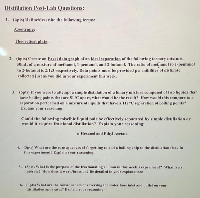 1. (4pts) Define/describe the following terms