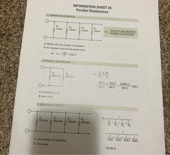 Solved WORKSHEET 24 Rheostat Voltage Divider Design a