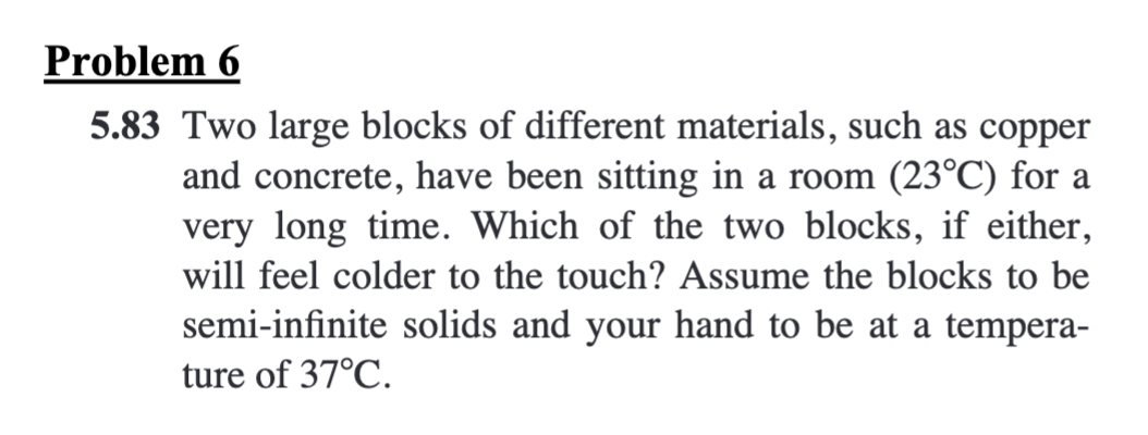 Solved Problem 65.83 ﻿Two large blocks of different | Chegg.com