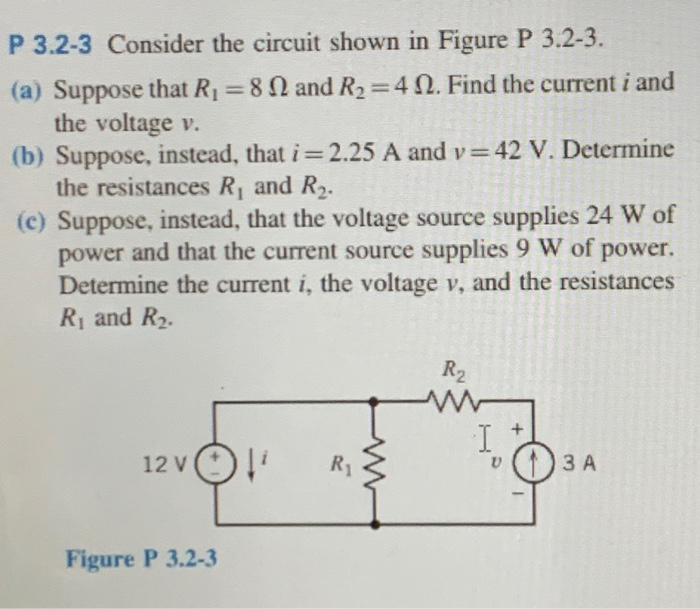 Solved P 3.2-3 Consider the circuit shown in Figure P 3.2-3. | Chegg.com