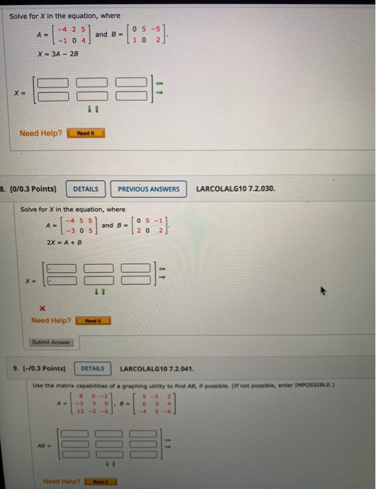 Solved Solve for X in the equation, where -4 25 A- and B- | Chegg.com