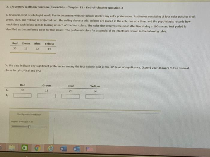 Solved 3 Gravetter Wallnau Forzano Essentials Chapter 15 Chegg