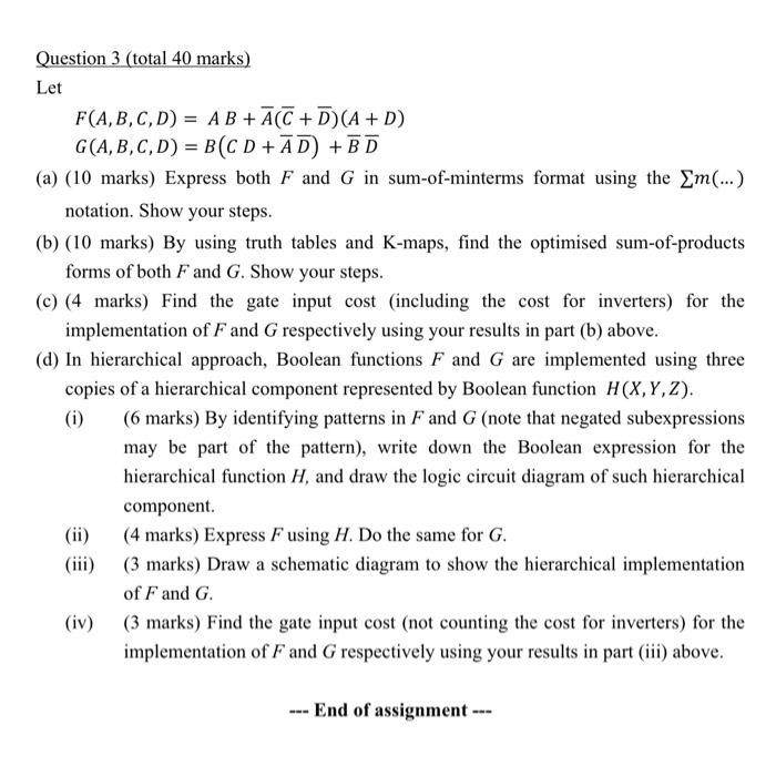 Solved hello can u help me to solve this question ? part d | Chegg.com