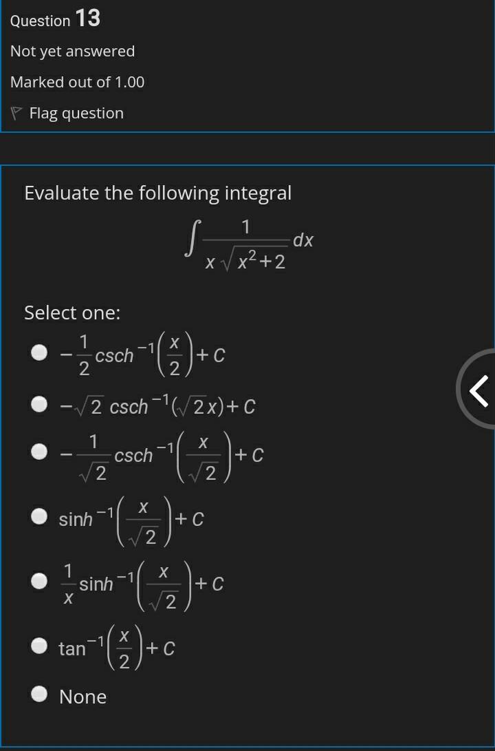 Solved Question 2 Not yet answered Marked out of 1.00 Flag | Chegg.com