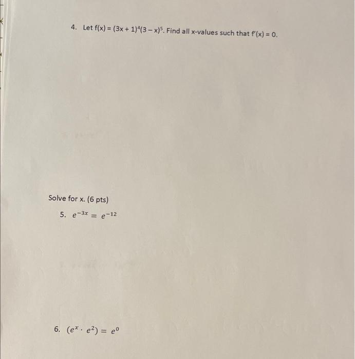 Solved Solve for 4,5 and 6. Please show all work, step by | Chegg.com