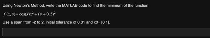 Solved Please show how to do it in MATLAB, please show all | Chegg.com