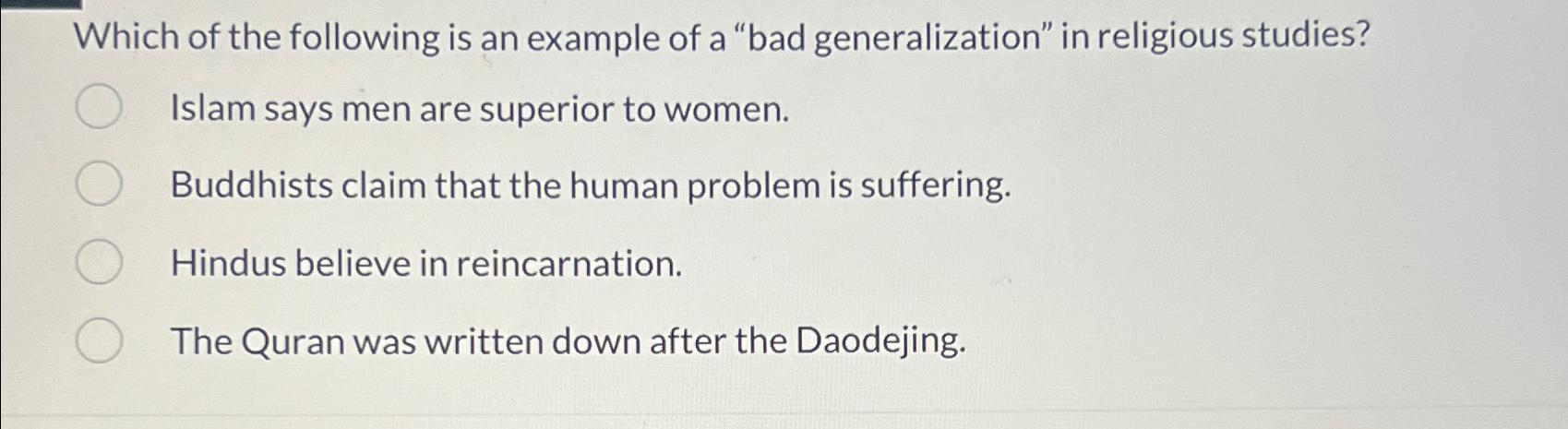 Solved Which of the following is an example of a 