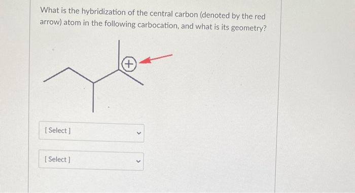 Solved What is the hybridization of the central carbon | Chegg.com