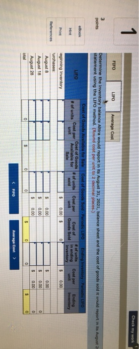 Solved Exercise 8-13 (Static) Inventory cost flow methods; | Chegg.com