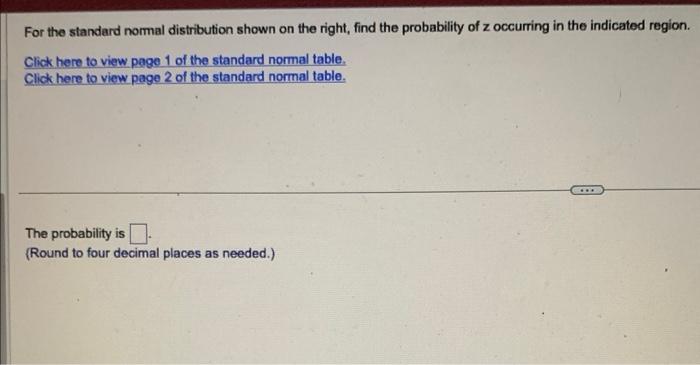 Solved The probabity is (Round to four deomal places as | Chegg.com