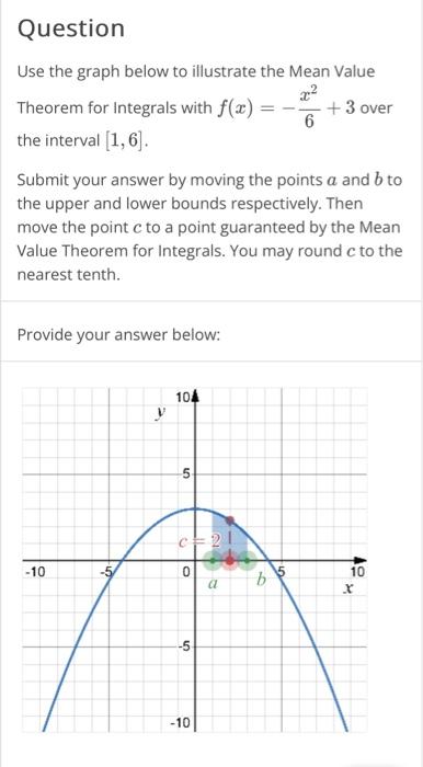 Solved Question Use the graph below to illustrate the Mean | Chegg.com