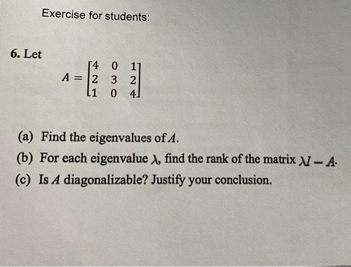 eigenvalue of 2x2 matrix formula