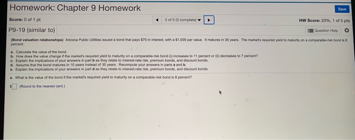 Solved Homework: Chapter 9 Homework Save Score: 0 of 1 pt 3 | Chegg.com
