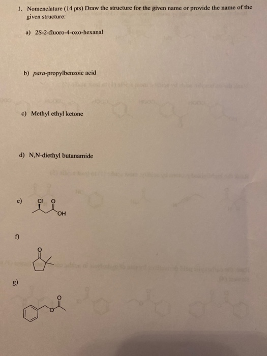 Draw the structures of the following compounds.3 methyl butanal p nitro  propiophenonep methyl benzaldehyde 4 methyl pent 3 en one4 chloro pentan 2  one 3 bromo 4 phenyl pentanoic acidp, p' dihydroxyl