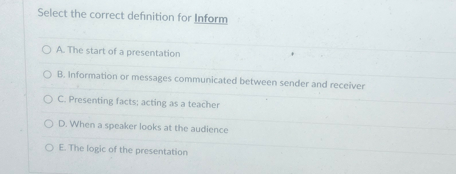 INFORMATION OR INFORMATIONS WHICH IS CORRECT visual data 8