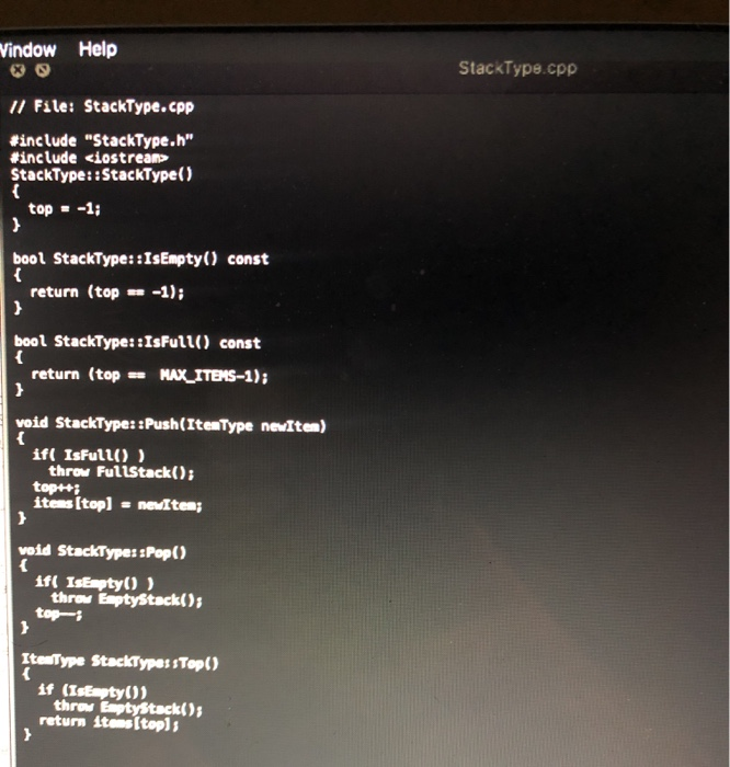 Programming Project Stack and Queue In this project, | Chegg.com