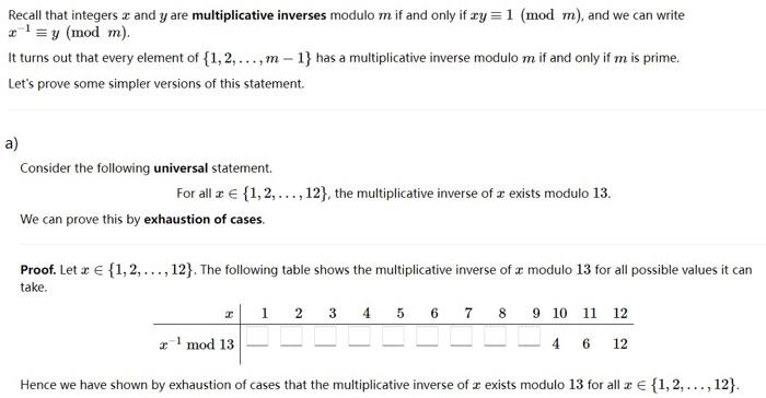 Solved Recall that integers x and y are multiplicative | Chegg.com