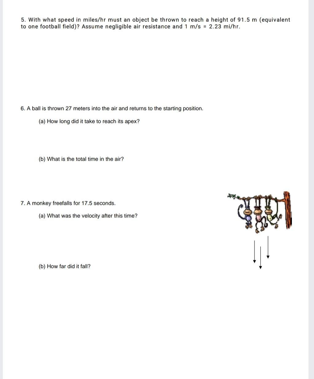 Solved 5. With what speed in miles/hr must an object be | Chegg.com