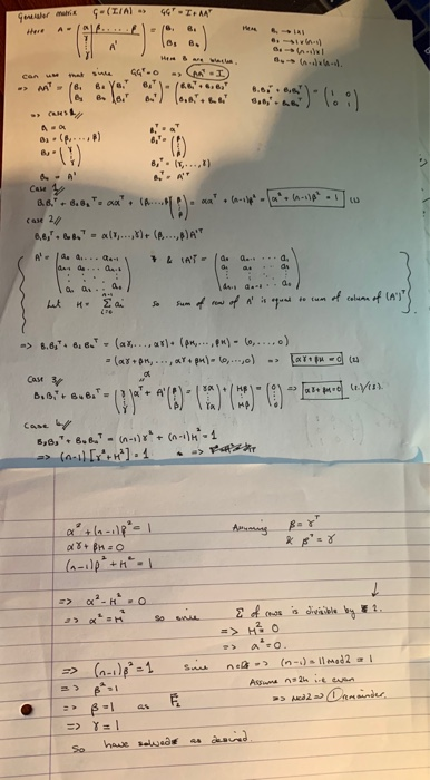 Attempting To Solve For Alpha Beta And Gamma To C Chegg Com