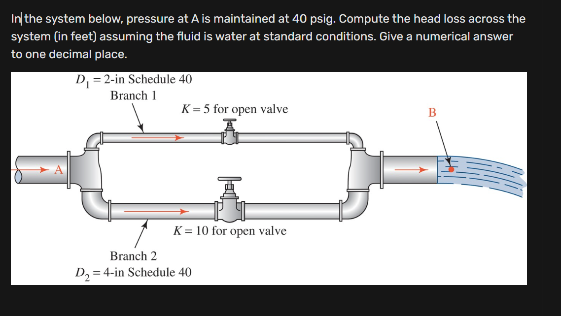 Solved In| ﻿the system below, pressure at A is maintained at | Chegg.com
