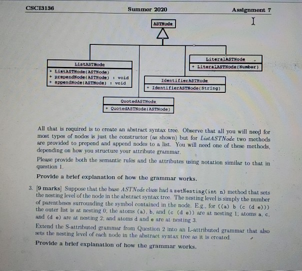 Consider the grammar in Figure 1 where the terminal