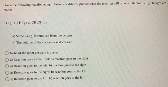 Solved Given The Following Reaction, Value Of Kp And Initial | Chegg.com