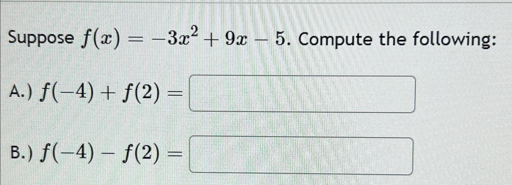f x )= 3x2 9x 4