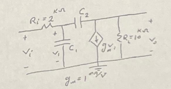 Solved Rin Problem 4 - The circuit shown represents the high | Chegg.com