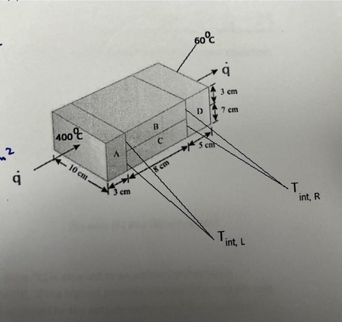 Solved 4.1 Find the steady state heat transfer rate (q˙) | Chegg.com