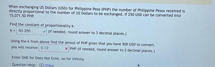 US Dollar To Philippine Peso in PHP 