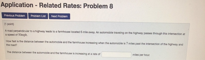Related Rates Sample Problem Boat Solved Application - Related Rates: Problem 10 Previous | Chegg.com