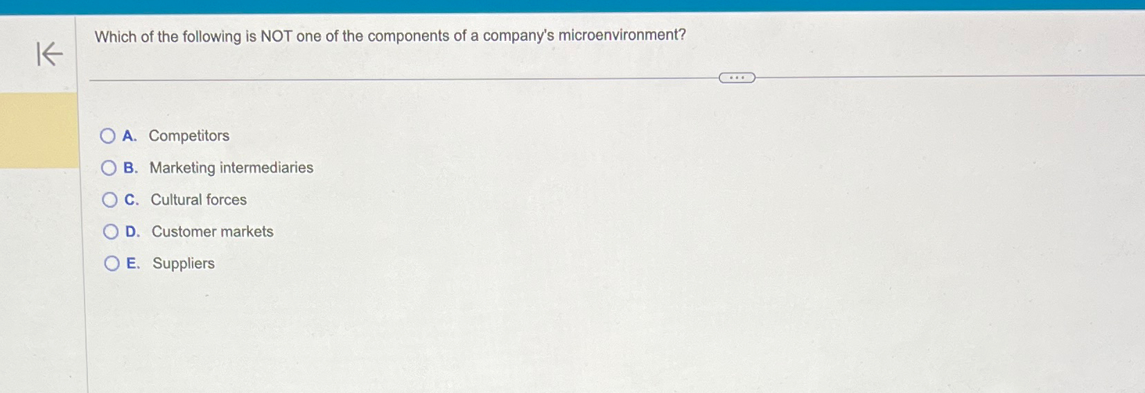 Solved Which of the following is NOT one of the components | Chegg.com