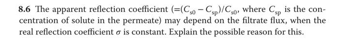 Solved 8.6 The apparent reflection coefficient | Chegg.com
