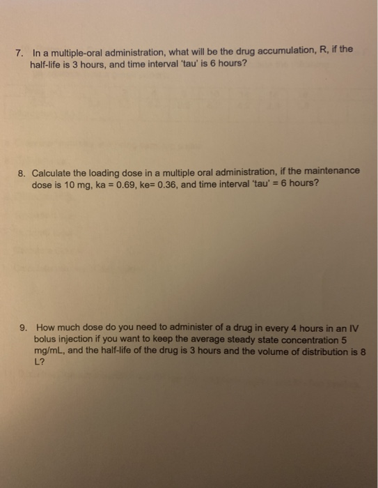 Steady state vs Loading dose HELP! : r/pharmacology