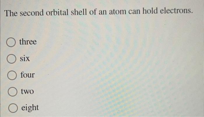 how many electrons can the second shell of an atom hold
