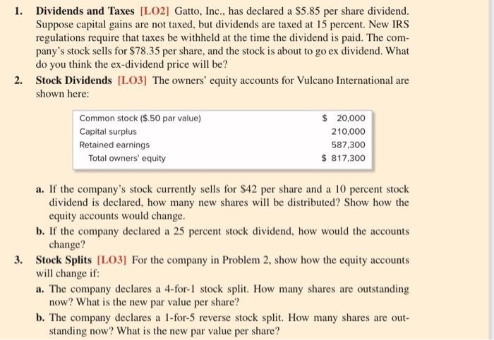 solved-1-dividends-and-taxes-lo2-gatto-inc-has-chegg