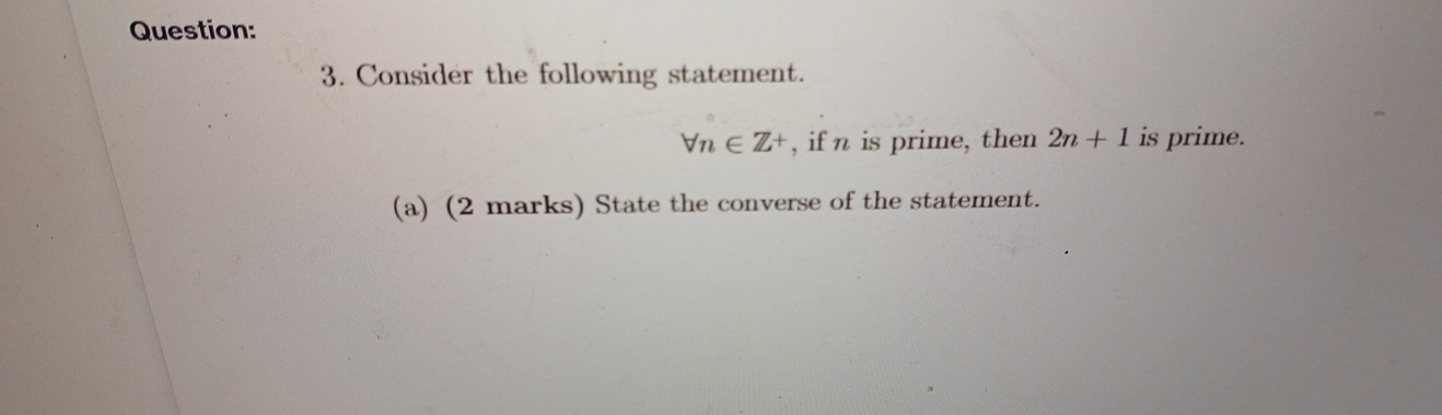 High Quality SOLUTION Question:3. ﻿Consider The Following | Chegg.com