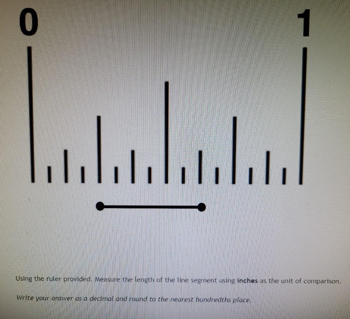 Solved 0 1 Using the ruler provided. Measure the length of | Chegg.com