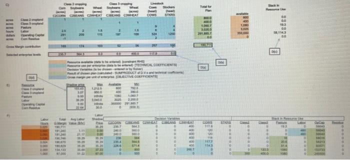 Solved In the Excel LP model, explain what is meant by the | Chegg.com