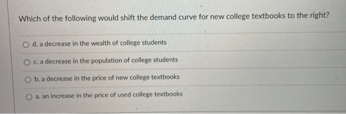 solved multiple choice questiona decrease in demand... Solved An decrease in both equilibrium price and quantity | Chegg.com