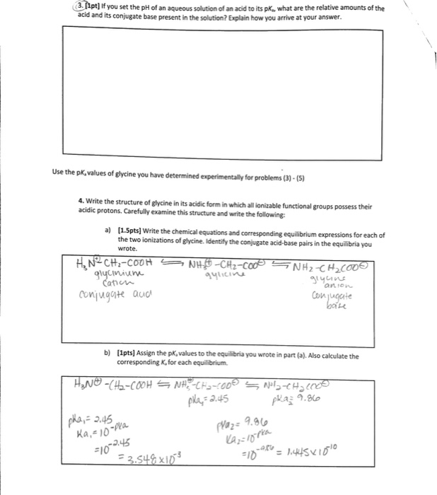 acid base equilibrium problems with answers