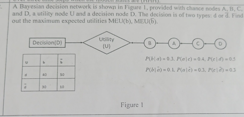 Solved by an EXPERT A Bayesian decision network is shown in Figure 1 ...