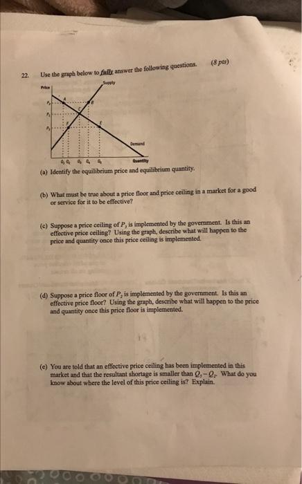 Solved 22 Use The Graph Below To Fullly Answer The Chegg Com