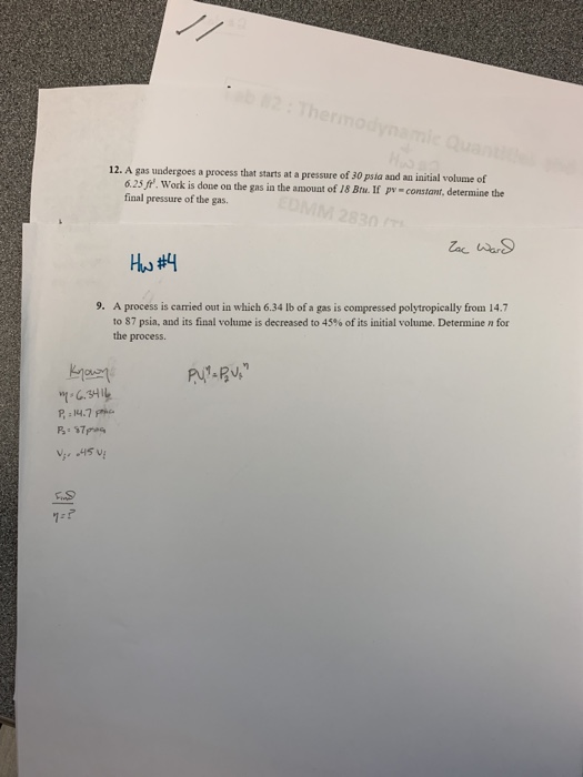 Solved 12. A Gas Undergoes A Process That Starts At A | Chegg.com