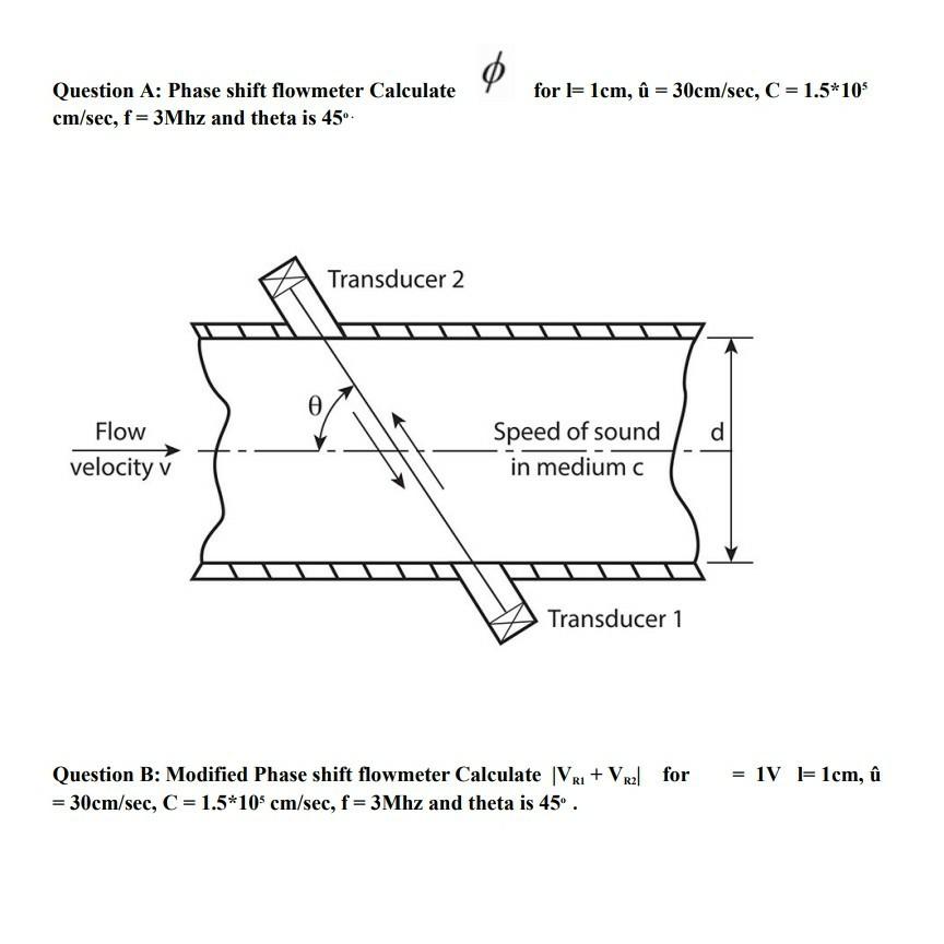 Solved For I 1cm U 30cm Sec C 1 5 105 Question A Chegg Com