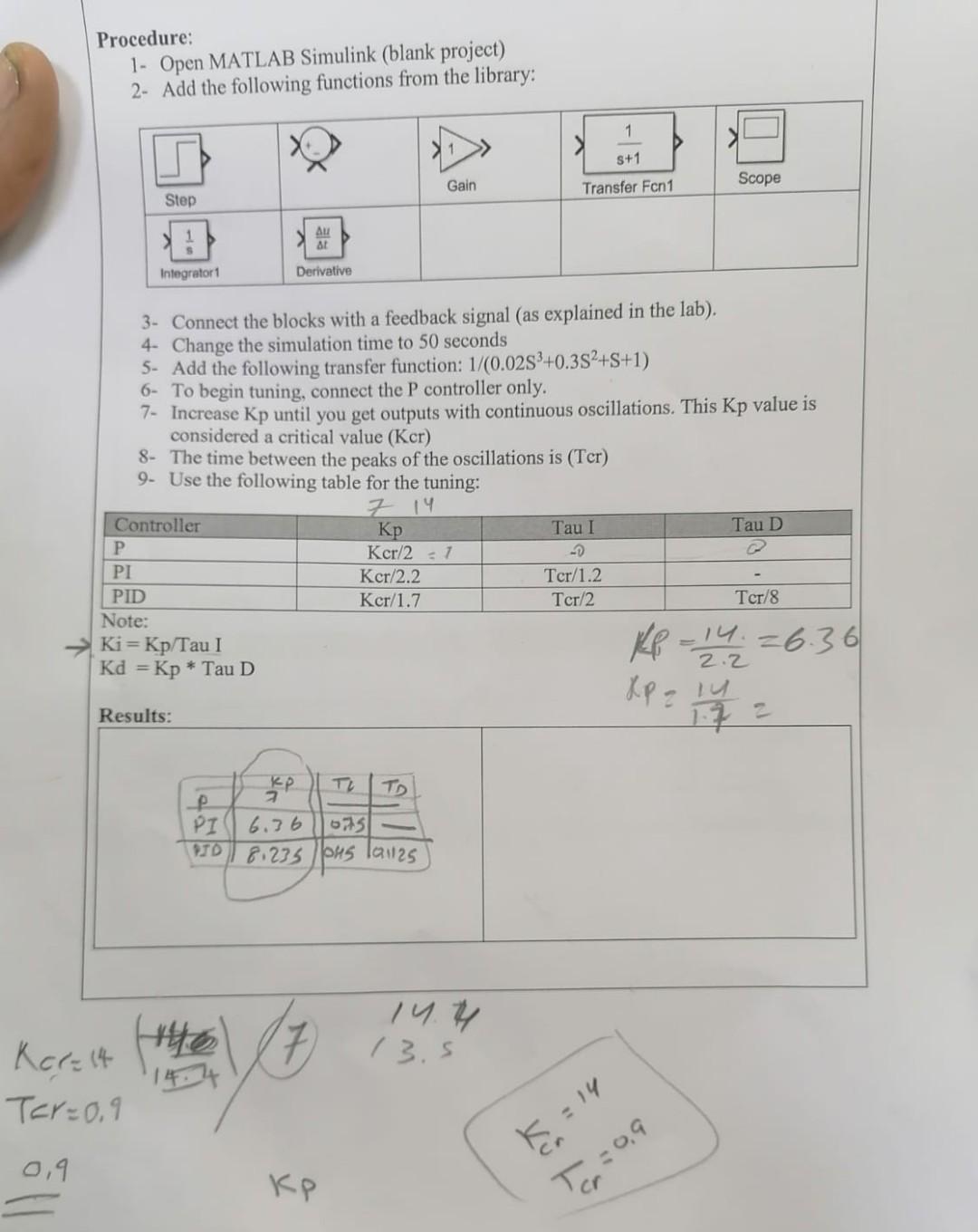 Solved Procedure: 1- Open MATLAB Simulink (blank project) 2- | Chegg.com