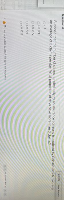 Solved Question 6 1 points Save Answer Suppose that the | Chegg.com
